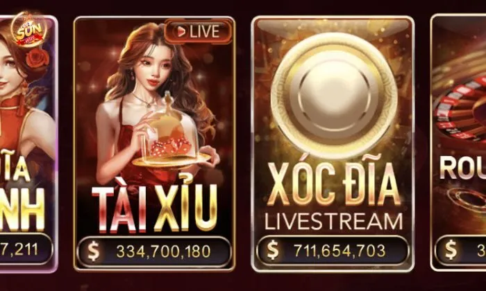 Tài xỉu livestream Sunwin là sản phẩm cá cược uy tín của Sunwin
